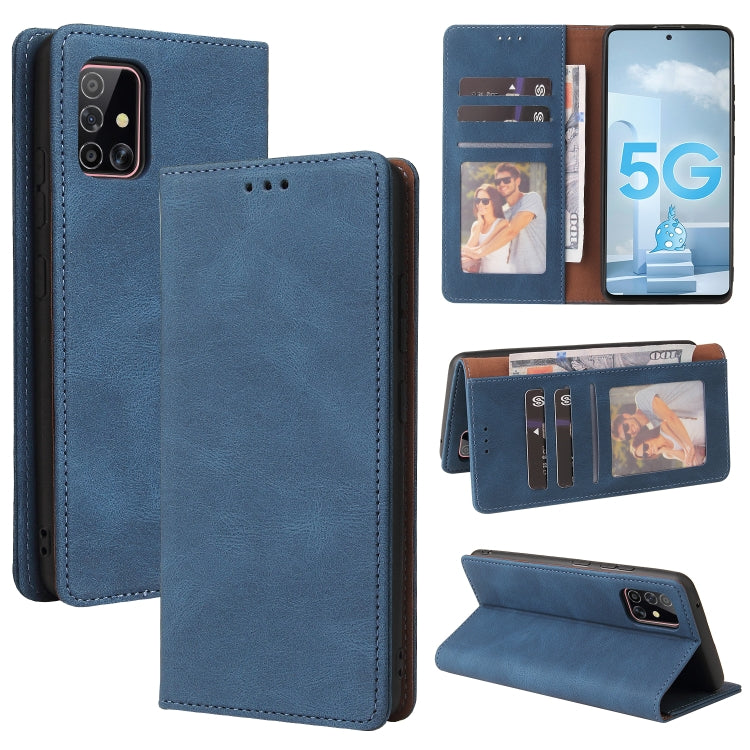 Simple Suction Closure Horizontal Flip Leather Case with Holder & Card Slot & Wallet, For Samsung Galaxy A40, For Samsung Galaxy A42 5G, For Samsung Galaxy A50, For Samsung Galaxy A51, For Samsung Galaxy A51 5G, For Samsung Galaxy A52 5G / 4G          ...