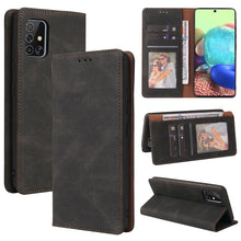 Load image into Gallery viewer, Simple Suction Closure Horizontal Flip Leather Case with Holder &amp; Card Slot &amp; Wallet, For Samsung Galaxy A40, For Samsung Galaxy A42 5G, For Samsung Galaxy A50, For Samsung Galaxy A51, For Samsung Galaxy A51 5G, For Samsung Galaxy A52 5G / 4G          ...