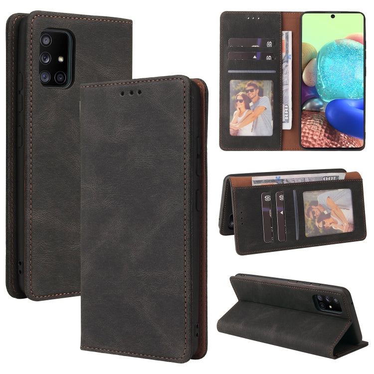 Simple Suction Closure Horizontal Flip Leather Case with Holder & Card Slot & Wallet, For Samsung Galaxy A40, For Samsung Galaxy A42 5G, For Samsung Galaxy A50, For Samsung Galaxy A51, For Samsung Galaxy A51 5G, For Samsung Galaxy A52 5G / 4G          ...