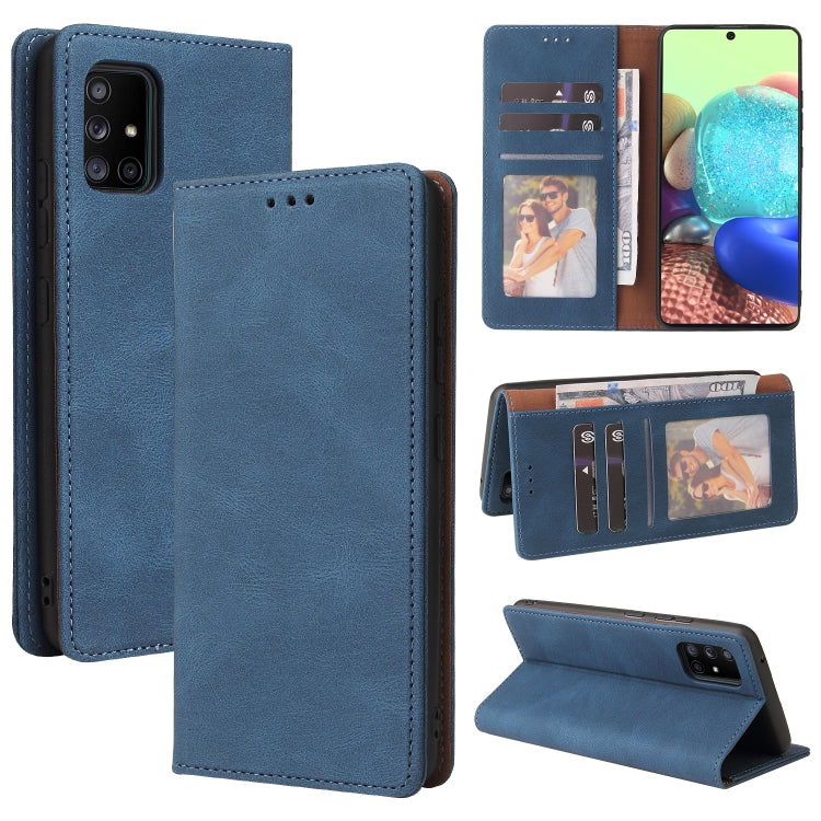 Simple Suction Closure Horizontal Flip Leather Case with Holder & Card Slot & Wallet, For Samsung Galaxy A40, For Samsung Galaxy A42 5G, For Samsung Galaxy A50, For Samsung Galaxy A51, For Samsung Galaxy A51 5G, For Samsung Galaxy A52 5G / 4G          ...
