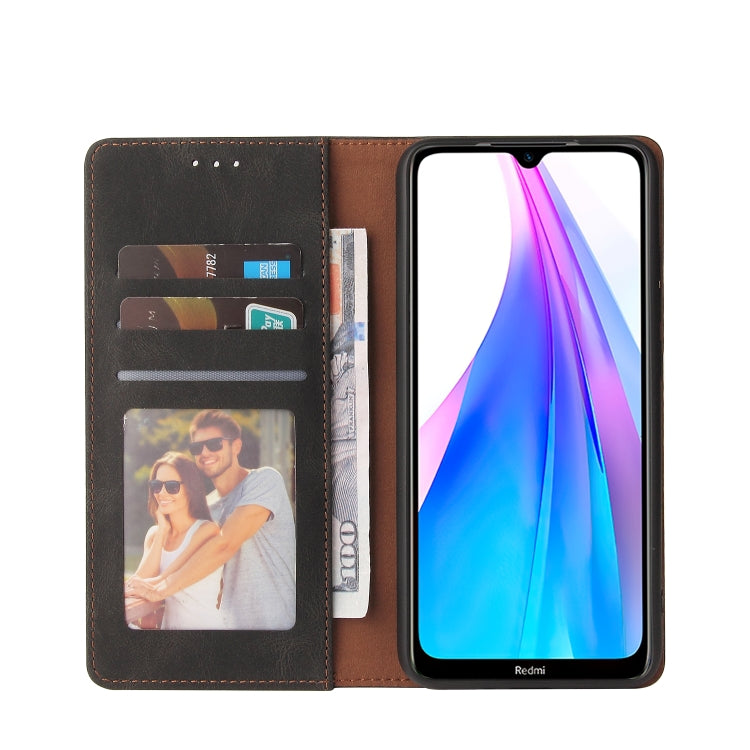 Simple Suction Closure Horizontal Flip Leather Case with Holder & Card Slot & Wallet, For Xiaomi Redmi Note 8T, For Xiaomi Redmi Note 9 / 10X 4G, For Xiaomi Redmi Note 8, For Xiaomi Redmi Note 8 Pro, For Xiaomi Redmi Note 10, For Xiaomi Redmi Note 10 P...