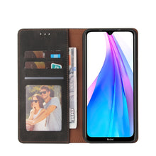 Load image into Gallery viewer, Simple Suction Closure Horizontal Flip Leather Case with Holder &amp; Card Slot &amp; Wallet, For Xiaomi Redmi Note 8T, For Xiaomi Redmi Note 9 / 10X 4G, For Xiaomi Redmi Note 8, For Xiaomi Redmi Note 8 Pro, For Xiaomi Redmi Note 10, For Xiaomi Redmi Note 10 P...
