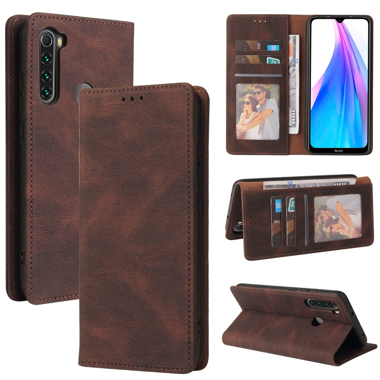 Simple Suction Closure Horizontal Flip Leather Case with Holder & Card Slot & Wallet, For Xiaomi Redmi Note 8T, For Xiaomi Redmi Note 9 / 10X 4G, For Xiaomi Redmi Note 8, For Xiaomi Redmi Note 8 Pro, For Xiaomi Redmi Note 10, For Xiaomi Redmi Note 10 P...