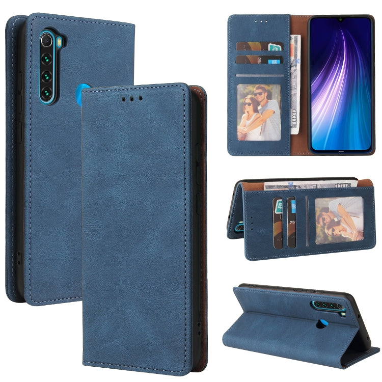 Simple Suction Closure Horizontal Flip Leather Case with Holder & Card Slot & Wallet, For Xiaomi Redmi Note 8T, For Xiaomi Redmi Note 9 / 10X 4G, For Xiaomi Redmi Note 8, For Xiaomi Redmi Note 8 Pro, For Xiaomi Redmi Note 10, For Xiaomi Redmi Note 10 P...