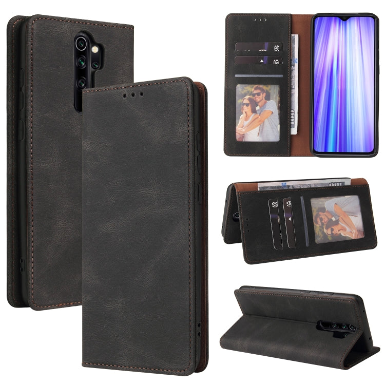 Simple Suction Closure Horizontal Flip Leather Case with Holder & Card Slot & Wallet, For Xiaomi Redmi Note 8T, For Xiaomi Redmi Note 9 / 10X 4G, For Xiaomi Redmi Note 8, For Xiaomi Redmi Note 8 Pro, For Xiaomi Redmi Note 10, For Xiaomi Redmi Note 10 P...