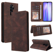 Load image into Gallery viewer, Simple Suction Closure Horizontal Flip Leather Case with Holder &amp; Card Slot &amp; Wallet, For Xiaomi Redmi Note 8T, For Xiaomi Redmi Note 9 / 10X 4G, For Xiaomi Redmi Note 8, For Xiaomi Redmi Note 8 Pro, For Xiaomi Redmi Note 10, For Xiaomi Redmi Note 10 P...