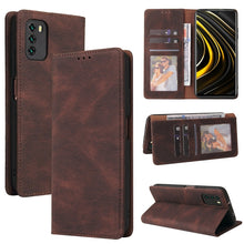 Load image into Gallery viewer, Simple Suction Closure Horizontal Flip Leather Case with Holder &amp; Card Slot &amp; Wallet, For Xiaomi Redmi Note 8T, For Xiaomi Redmi Note 9 / 10X 4G, For Xiaomi Redmi Note 8, For Xiaomi Redmi Note 8 Pro, For Xiaomi Redmi Note 10, For Xiaomi Redmi Note 10 P...