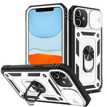 Load image into Gallery viewer, Sliding Camera Cover Design TPU + PC Protective Case with 360 Degree Rotating Holder &amp; Card Slot, For iPhone 12 mini, For iPhone 12 / 12 Pro, For iPhone 12 Pro Max, For iPhone 11, For iPhone 11 Pro, For iPhone 11 Pro Max