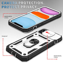 Load image into Gallery viewer, Sliding Camera Cover Design TPU + PC Protective Case with 360 Degree Rotating Holder &amp; Card Slot, For iPhone 12 mini, For iPhone 12 / 12 Pro, For iPhone 12 Pro Max, For iPhone 11, For iPhone 11 Pro, For iPhone 11 Pro Max