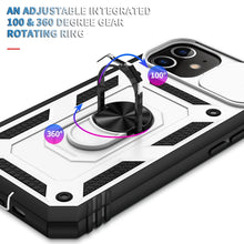 Load image into Gallery viewer, Sliding Camera Cover Design TPU + PC Protective Case with 360 Degree Rotating Holder &amp; Card Slot, For iPhone 12 mini, For iPhone 12 / 12 Pro, For iPhone 12 Pro Max, For iPhone 11, For iPhone 11 Pro, For iPhone 11 Pro Max