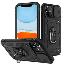 Load image into Gallery viewer, Sliding Camera Cover Design TPU + PC Protective Case with 360 Degree Rotating Holder &amp; Card Slot, For iPhone 12 mini, For iPhone 12 / 12 Pro, For iPhone 12 Pro Max, For iPhone 11, For iPhone 11 Pro, For iPhone 11 Pro Max