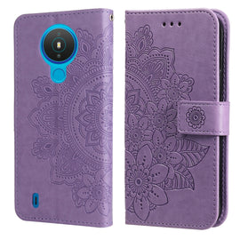 7-petal Flowers Embossing Pattern Horizontal Flip PU Leather Case with Holder & Card Slots & Wallet & Photo Frame, For Nokia 1.4, For Nokia G10 / G20 / 6.3, For Xiaomi Redmi 10, For OPPO Realme GT Master / Realme Q3 Pro