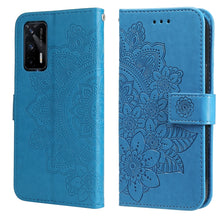 Load image into Gallery viewer, 7-petal Flowers Embossing Pattern Horizontal Flip PU Leather Case with Holder &amp; Card Slots &amp; Wallet &amp; Photo Frame, For Nokia 1.4, For Nokia G10 / G20 / 6.3, For Xiaomi Redmi 10, For OPPO Realme GT Master / Realme Q3 Pro