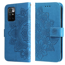 Load image into Gallery viewer, 7-petal Flowers Embossing Pattern Horizontal Flip PU Leather Case with Holder &amp; Card Slots &amp; Wallet &amp; Photo Frame, For Nokia 1.4, For Nokia G10 / G20 / 6.3, For Xiaomi Redmi 10, For OPPO Realme GT Master / Realme Q3 Pro