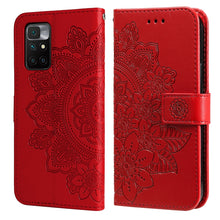 Load image into Gallery viewer, 7-petal Flowers Embossing Pattern Horizontal Flip PU Leather Case with Holder &amp; Card Slots &amp; Wallet &amp; Photo Frame, For Nokia 1.4, For Nokia G10 / G20 / 6.3, For Xiaomi Redmi 10, For OPPO Realme GT Master / Realme Q3 Pro