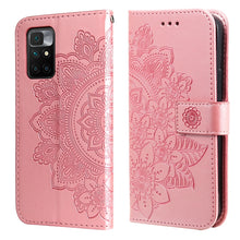 Load image into Gallery viewer, 7-petal Flowers Embossing Pattern Horizontal Flip PU Leather Case with Holder &amp; Card Slots &amp; Wallet &amp; Photo Frame, For Nokia 1.4, For Nokia G10 / G20 / 6.3, For Xiaomi Redmi 10, For OPPO Realme GT Master / Realme Q3 Pro