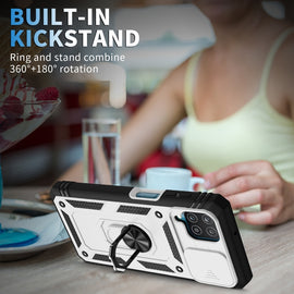 Sliding Camera Cover Design TPU + PC Protective Case with 360 Degree Rotating Holder & Card Slot, For Samsung Galaxy A12, For Samsung Galaxy A32 5G, For Samsung Galaxy A52, For Samsung Galaxy S20 FE, For Samsung Galaxy S21 5G                           ...
