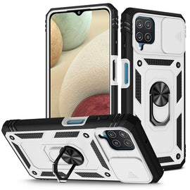 Sliding Camera Cover Design TPU + PC Protective Case with 360 Degree Rotating Holder & Card Slot, For Samsung Galaxy A12, For Samsung Galaxy A32 5G, For Samsung Galaxy A52, For Samsung Galaxy S20 FE, For Samsung Galaxy S21 5G                           ...