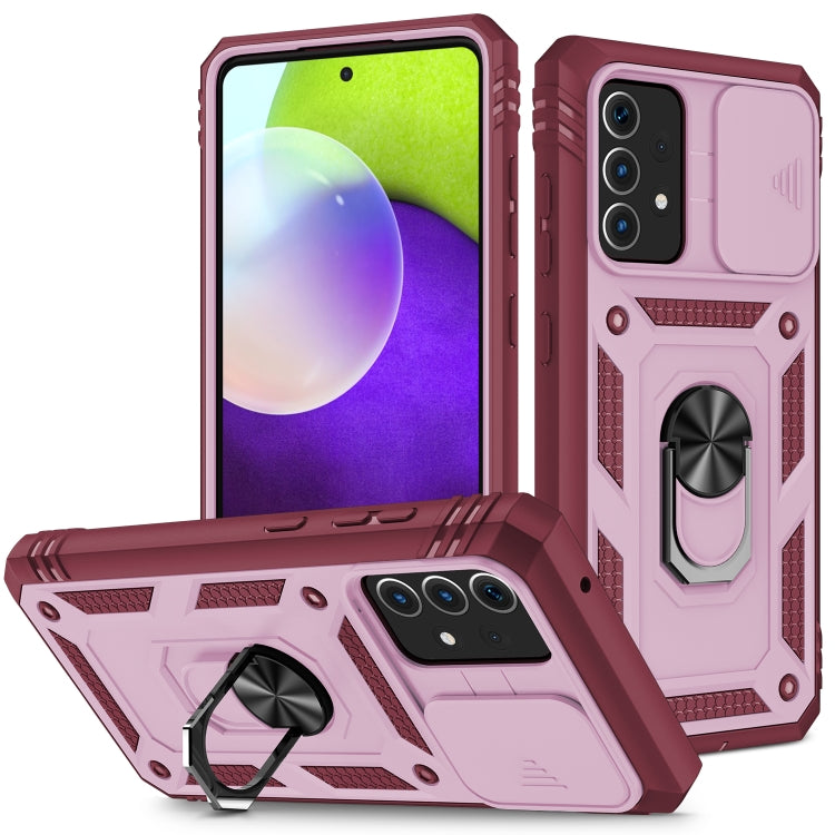 Sliding Camera Cover Design TPU + PC Protective Case with 360 Degree Rotating Holder & Card Slot, For Samsung Galaxy A12, For Samsung Galaxy A32 5G, For Samsung Galaxy A52, For Samsung Galaxy S20 FE, For Samsung Galaxy S21 5G, For Samsung Galaxy S21+ 5...