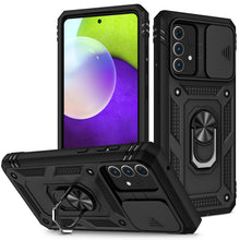 Load image into Gallery viewer, Sliding Camera Cover Design TPU + PC Protective Case with 360 Degree Rotating Holder &amp; Card Slot, For Samsung Galaxy A12, For Samsung Galaxy A32 5G, For Samsung Galaxy A52, For Samsung Galaxy S20 FE, For Samsung Galaxy S21 5G, For Samsung Galaxy S21+ 5...