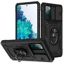 Load image into Gallery viewer, Sliding Camera Cover Design TPU + PC Protective Case with 360 Degree Rotating Holder &amp; Card Slot, For Samsung Galaxy A12, For Samsung Galaxy A32 5G, For Samsung Galaxy A52, For Samsung Galaxy S20 FE, For Samsung Galaxy S21 5G, For Samsung Galaxy S21+ 5...