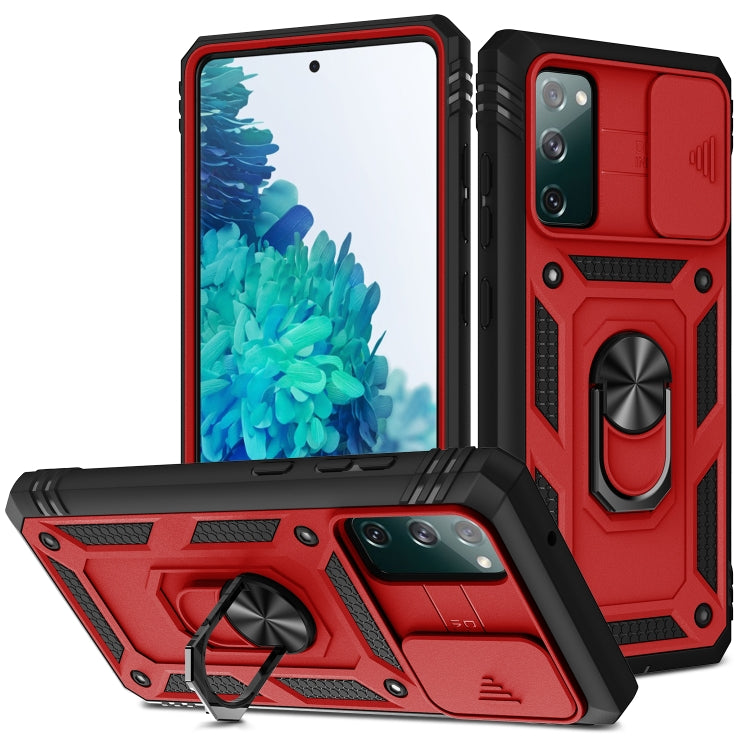 Sliding Camera Cover Design TPU + PC Protective Case with 360 Degree Rotating Holder & Card Slot, For Samsung Galaxy A12, For Samsung Galaxy A32 5G, For Samsung Galaxy A52, For Samsung Galaxy S20 FE, For Samsung Galaxy S21 5G, For Samsung Galaxy S21+ 5...