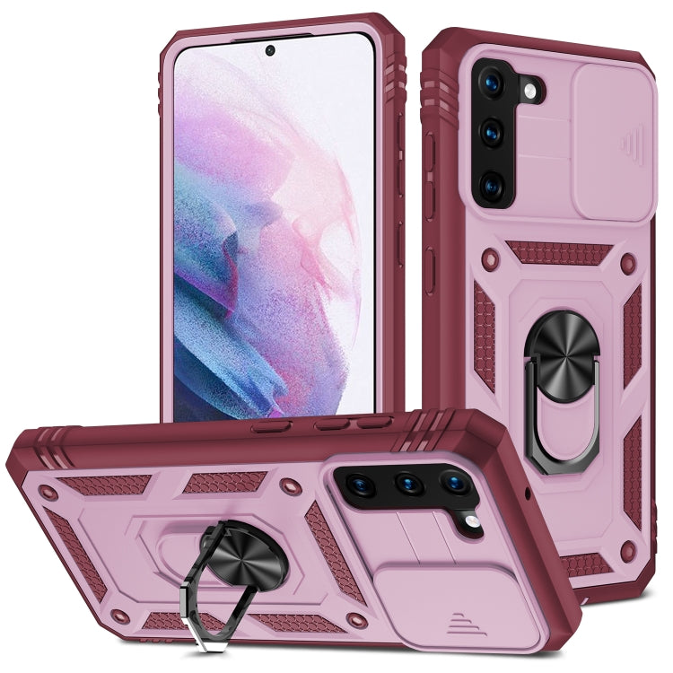 Sliding Camera Cover Design TPU + PC Protective Case with 360 Degree Rotating Holder & Card Slot, For Samsung Galaxy A12, For Samsung Galaxy A32 5G, For Samsung Galaxy A52, For Samsung Galaxy S20 FE, For Samsung Galaxy S21 5G, For Samsung Galaxy S21+ 5...