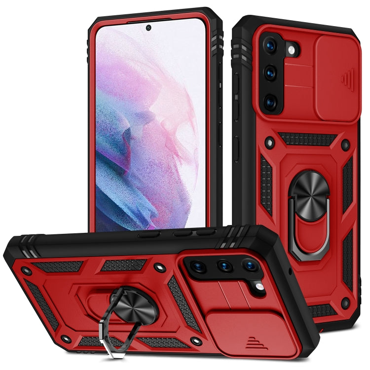 Sliding Camera Cover Design TPU + PC Protective Case with 360 Degree Rotating Holder & Card Slot, For Samsung Galaxy A12, For Samsung Galaxy A32 5G, For Samsung Galaxy A52, For Samsung Galaxy S20 FE, For Samsung Galaxy S21 5G, For Samsung Galaxy S21+ 5...