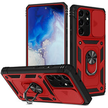 Load image into Gallery viewer, Sliding Camera Cover Design TPU + PC Protective Case with 360 Degree Rotating Holder &amp; Card Slot, For Samsung Galaxy A12, For Samsung Galaxy A32 5G, For Samsung Galaxy A52, For Samsung Galaxy S20 FE, For Samsung Galaxy S21 5G, For Samsung Galaxy S21+ 5...