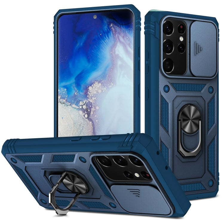 Sliding Camera Cover Design TPU + PC Protective Case with 360 Degree Rotating Holder & Card Slot, For Samsung Galaxy A12, For Samsung Galaxy A32 5G, For Samsung Galaxy A52, For Samsung Galaxy S20 FE, For Samsung Galaxy S21 5G, For Samsung Galaxy S21+ 5...