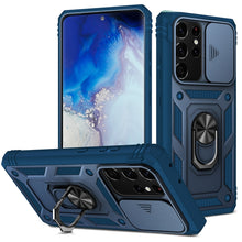 Load image into Gallery viewer, Sliding Camera Cover Design TPU + PC Protective Case with 360 Degree Rotating Holder &amp; Card Slot, For Samsung Galaxy A12, For Samsung Galaxy A32 5G, For Samsung Galaxy A52, For Samsung Galaxy S20 FE, For Samsung Galaxy S21 5G, For Samsung Galaxy S21+ 5...