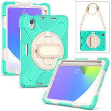 Load image into Gallery viewer, Silicone Hybrid PC Tablet Case with Grip Holder &amp; Shoulder Strap, For iPad mini 6 / mini 2024