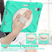 Load image into Gallery viewer, Silicone Hybrid PC Tablet Case with Grip Holder &amp; Shoulder Strap, For iPad mini 6 / mini 2024