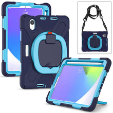 Load image into Gallery viewer, Heavy Duty Silicone Hybrid  PC Tablet Case with Holder &amp; Shoulder Strap, For iPad mini 6 / mini 2024, For iPad mini 6