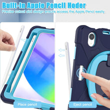 Load image into Gallery viewer, Heavy Duty Silicone Hybrid  PC Tablet Case with Holder &amp; Shoulder Strap, For iPad mini 6 / mini 2024, For iPad mini 6