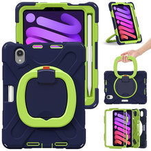 Load image into Gallery viewer, Heavy Duty Silicone Hybrid  PC Tablet Case with Holder &amp; Shoulder Strap, For iPad mini 6 / mini 2024, For iPad mini 6