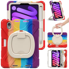 Load image into Gallery viewer, Heavy Duty Silicone Hybrid  PC Tablet Case with Holder &amp; Shoulder Strap, For iPad mini 6 / mini 2024, For iPad mini 6