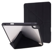 Load image into Gallery viewer, Deformation Transparent Acrylic Horizontal Flip PU Leather Case with Multi-folding Holder &amp; Sleep / Wake-up Function &amp; Pen Slot, For iPad Air 2022 / 2020 10.9, For iPad Pro 11.0 2021 / 2020 / 2018, For iPad 9.7 2017 / 2018 / Pro 9.7                    ...