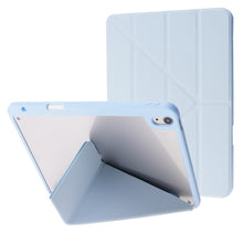 Load image into Gallery viewer, Deformation Transparent Acrylic Horizontal Flip PU Leather Case with Multi-folding Holder &amp; Sleep / Wake-up Function &amp; Pen Slot, For iPad Air 2022 / 2020 10.9, For iPad Pro 11.0 2021 / 2020 / 2018, For iPad 9.7 2017 / 2018 / Pro 9.7                    ...