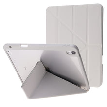 Load image into Gallery viewer, Deformation Transparent Acrylic Horizontal Flip PU Leather Case with Multi-folding Holder &amp; Sleep / Wake-up Function &amp; Pen Slot, For iPad Air 2022 / 2020 10.9, For iPad Pro 11.0 2021 / 2020 / 2018, For iPad 9.7 2017 / 2018 / Pro 9.7                    ...