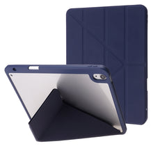 Load image into Gallery viewer, Deformation Transparent Acrylic Horizontal Flip PU Leather Case with Multi-folding Holder &amp; Sleep / Wake-up Function &amp; Pen Slot, For iPad Air 2022 / 2020 10.9, For iPad Pro 11.0 2021 / 2020 / 2018, For iPad 9.7 2017 / 2018 / Pro 9.7                    ...
