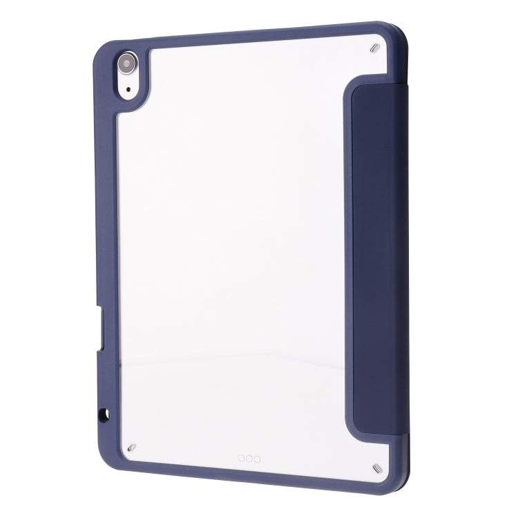 Deformation Transparent Acrylic Horizontal Flip PU Leather Case with Multi-folding Holder & Sleep / Wake-up Function & Pen Slot, For iPad Air 2022 / 2020 10.9, For iPad Pro 11.0 2021 / 2020 / 2018, For iPad 9.7 2017 / 2018 / Pro 9.7                    ...