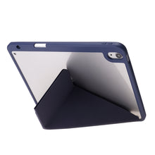 Load image into Gallery viewer, Deformation Transparent Acrylic Horizontal Flip PU Leather Case with Multi-folding Holder &amp; Sleep / Wake-up Function &amp; Pen Slot, For iPad Air 2022 / 2020 10.9, For iPad Pro 11.0 2021 / 2020 / 2018, For iPad 9.7 2017 / 2018 / Pro 9.7                    ...