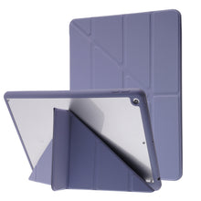 Load image into Gallery viewer, Deformation Transparent Acrylic Horizontal Flip PU Leather Case with Multi-folding Holder &amp; Sleep / Wake-up Function &amp; Pen Slot, For iPad Air 2022 / 2020 10.9, For iPad Pro 11.0 2021 / 2020 / 2018, For iPad 9.7 2017 / 2018 / Pro 9.7                    ...