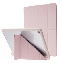 Load image into Gallery viewer, Deformation Transparent Acrylic Horizontal Flip PU Leather Case with Multi-folding Holder &amp; Sleep / Wake-up Function &amp; Pen Slot, For iPad Air 2022 / 2020 10.9, For iPad Pro 11.0 2021 / 2020 / 2018, For iPad 9.7 2017 / 2018 / Pro 9.7                    ...