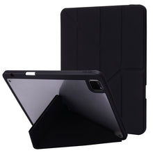 Load image into Gallery viewer, Deformation Transparent Acrylic Horizontal Flip PU Leather Case with Multi-folding Holder &amp; Sleep / Wake-up Function &amp; Pen Slot, For iPad Air 2022 / 2020 10.9, For iPad Pro 11.0 2021 / 2020 / 2018, For iPad 9.7 2017 / 2018 / Pro 9.7                    ...