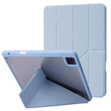 Load image into Gallery viewer, Deformation Transparent Acrylic Horizontal Flip PU Leather Case with Multi-folding Holder &amp; Sleep / Wake-up Function &amp; Pen Slot, For iPad Air 2022 / 2020 10.9, For iPad Pro 11.0 2021 / 2020 / 2018, For iPad 9.7 2017 / 2018 / Pro 9.7                    ...