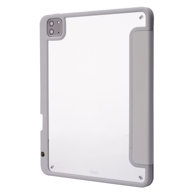 Deformation Transparent Acrylic Horizontal Flip PU Leather Case with Multi-folding Holder & Sleep / Wake-up Function & Pen Slot, For iPad Pro 11.0 2021 / 2020 / 2018, For iPad Air 2022 / 2020 10.9, For iPad 9.7 2017 / 2018 / Pro 9.7                    ...