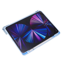 Load image into Gallery viewer, Deformation Transparent Acrylic Horizontal Flip PU Leather Case with Multi-folding Holder &amp; Sleep / Wake-up Function &amp; Pen Slot, For iPad Pro 11.0 2021 / 2020 / 2018, For iPad Air 2022 / 2020 10.9, For iPad 9.7 2017 / 2018 / Pro 9.7                    ...