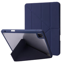 Load image into Gallery viewer, Deformation Transparent Acrylic Horizontal Flip PU Leather Case with Multi-folding Holder &amp; Sleep / Wake-up Function &amp; Pen Slot, For iPad Air 2022 / 2020 10.9, For iPad Pro 11.0 2021 / 2020 / 2018, For iPad 9.7 2017 / 2018 / Pro 9.7                    ...